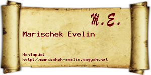 Marischek Evelin névjegykártya